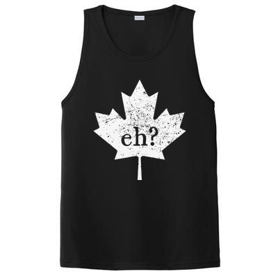 Vintage Canada Eh Maple Leaf Funny Canadian Roots PosiCharge Competitor Tank