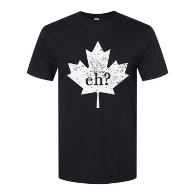 Vintage Canada Eh Maple Leaf Funny Canadian Roots Softstyle® CVC T-Shirt