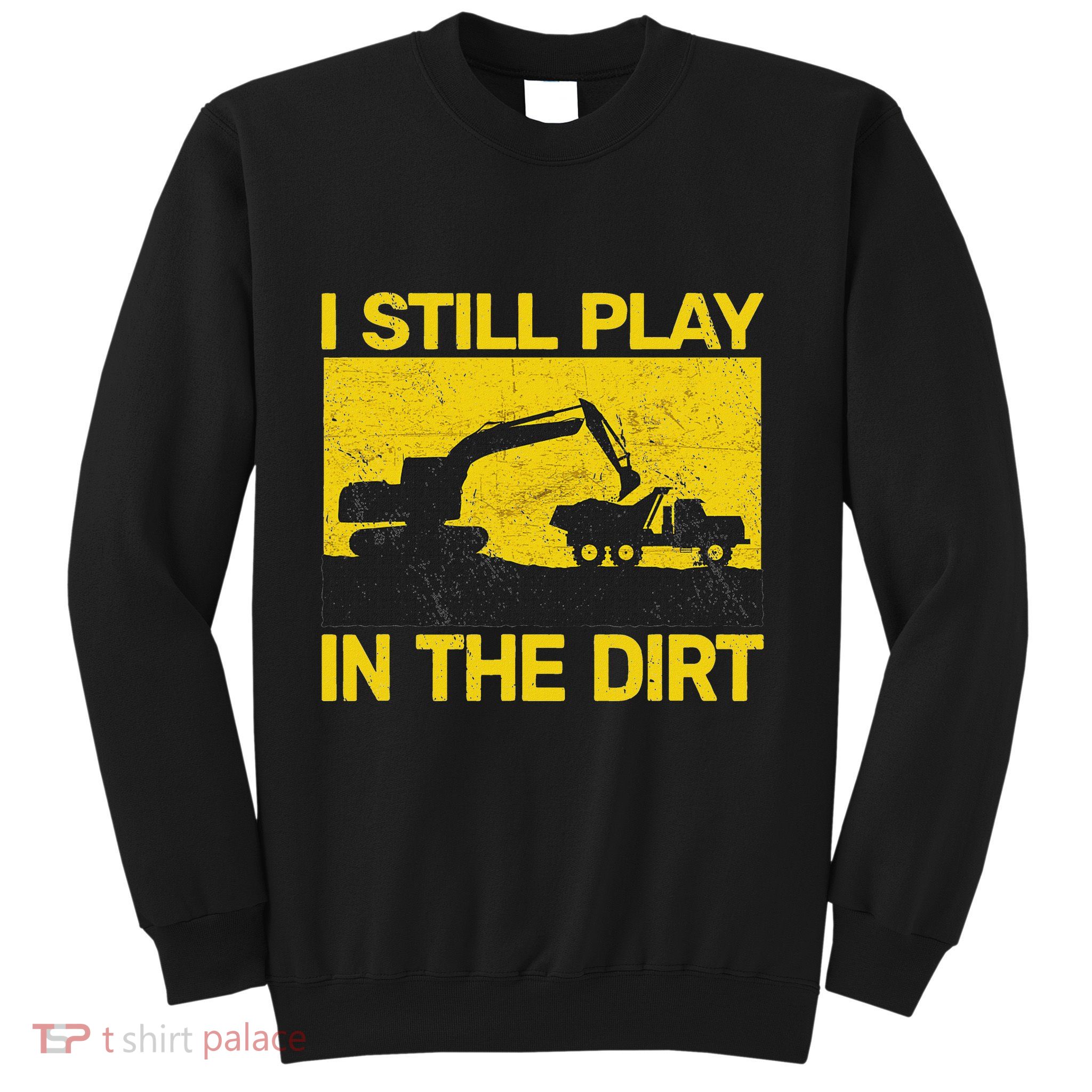 Vintage Construction Equipment Heavy Work Sweatshirt