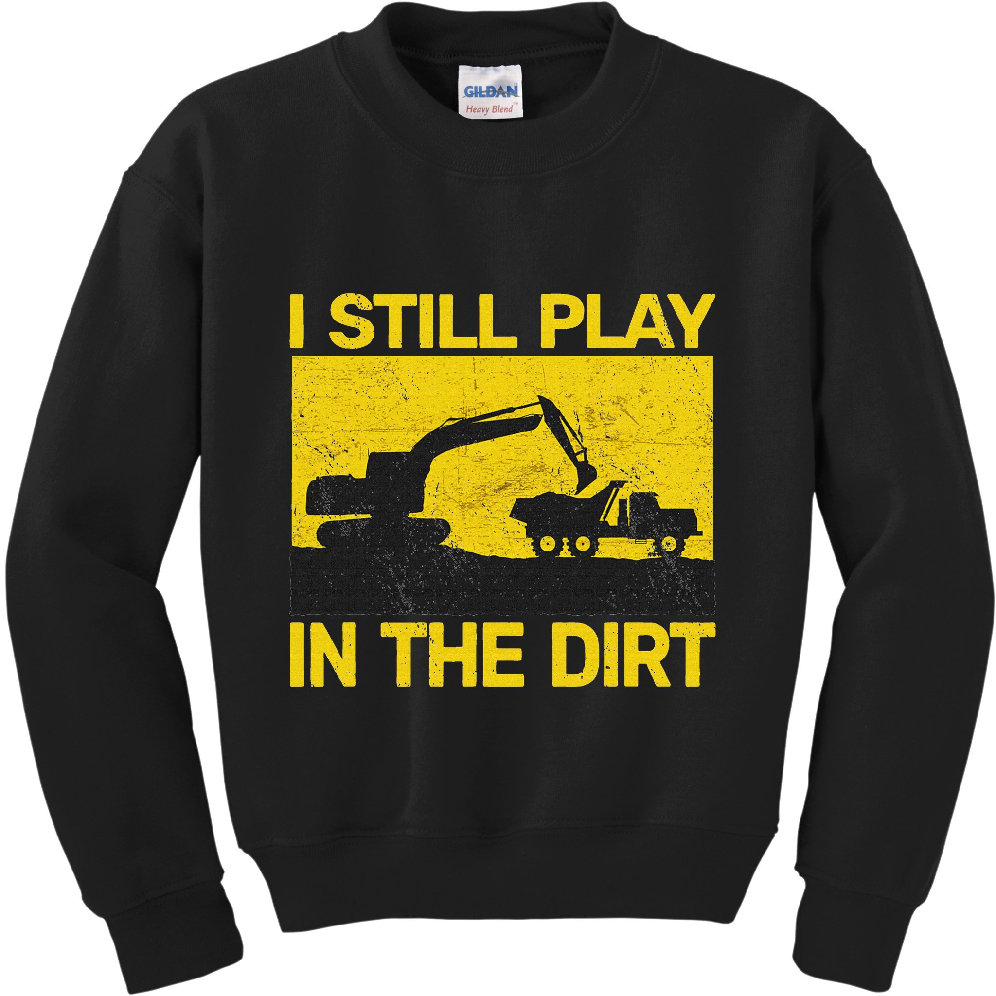 Vintage Construction Equipment Heavy Work Kids Sweatshirt