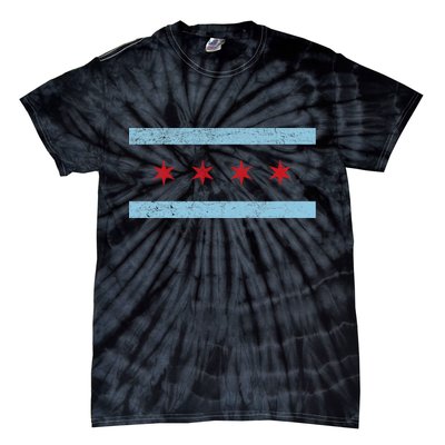 Vintage Chicago Flag Tie-Dye T-Shirt