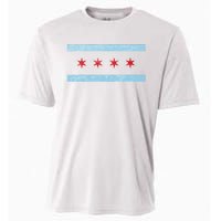 Vintage Chicago Flag Cooling Performance Crew T-Shirt