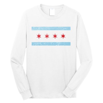 Vintage Chicago Flag Long Sleeve Shirt