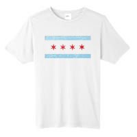 Vintage Chicago Flag Tall Fusion ChromaSoft Performance T-Shirt