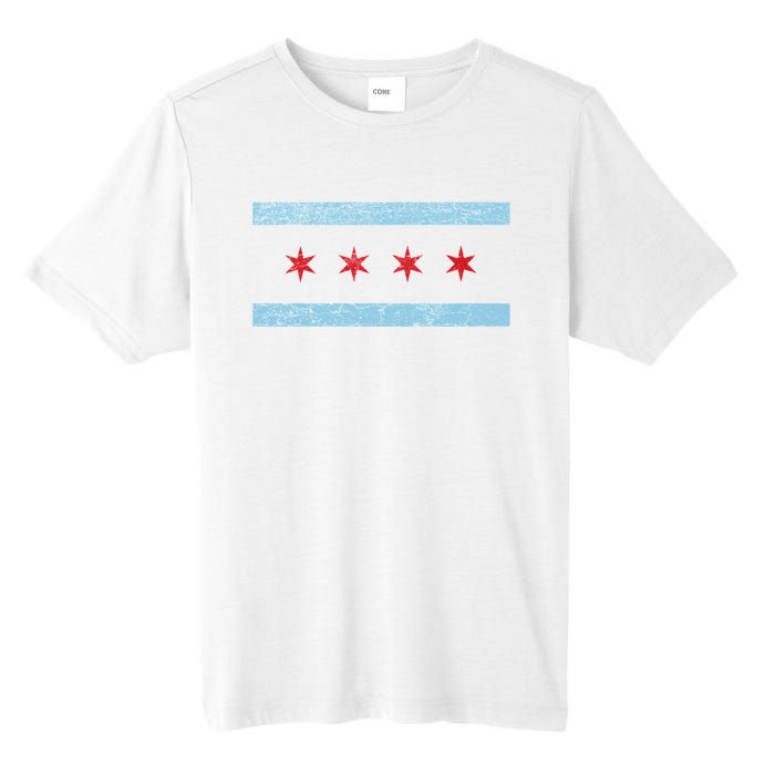 Vintage Chicago Flag Tall Fusion ChromaSoft Performance T-Shirt