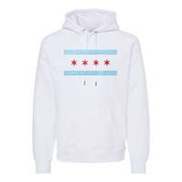 Vintage Chicago Flag Premium Hoodie