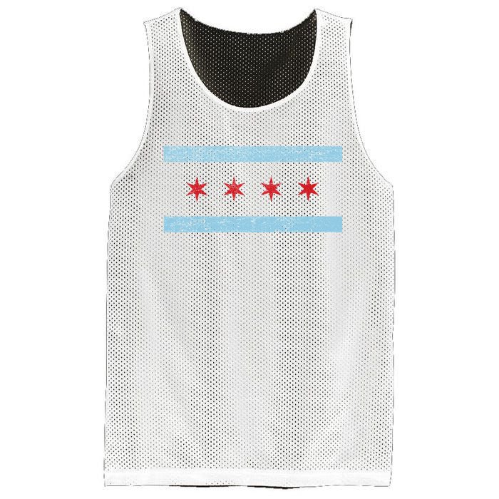 Vintage Chicago Flag Mesh Reversible Basketball Jersey Tank