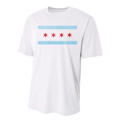 Vintage Chicago Flag Performance Sprint T-Shirt