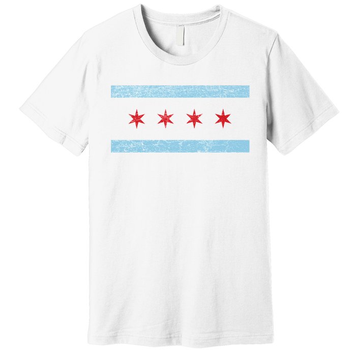 Vintage Chicago Flag Premium T-Shirt