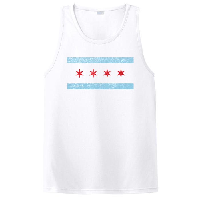 Vintage Chicago Flag PosiCharge Competitor Tank