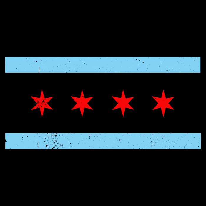 Vintage Chicago Flag Bag