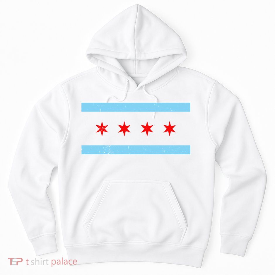 Vintage Chicago Flag Hoodie