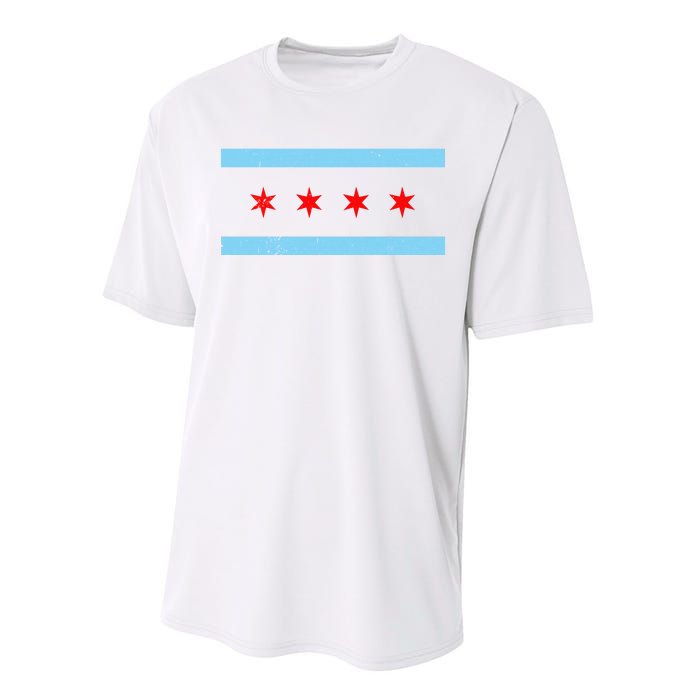 Vintage Chicago Flag Performance Sprint T-Shirt