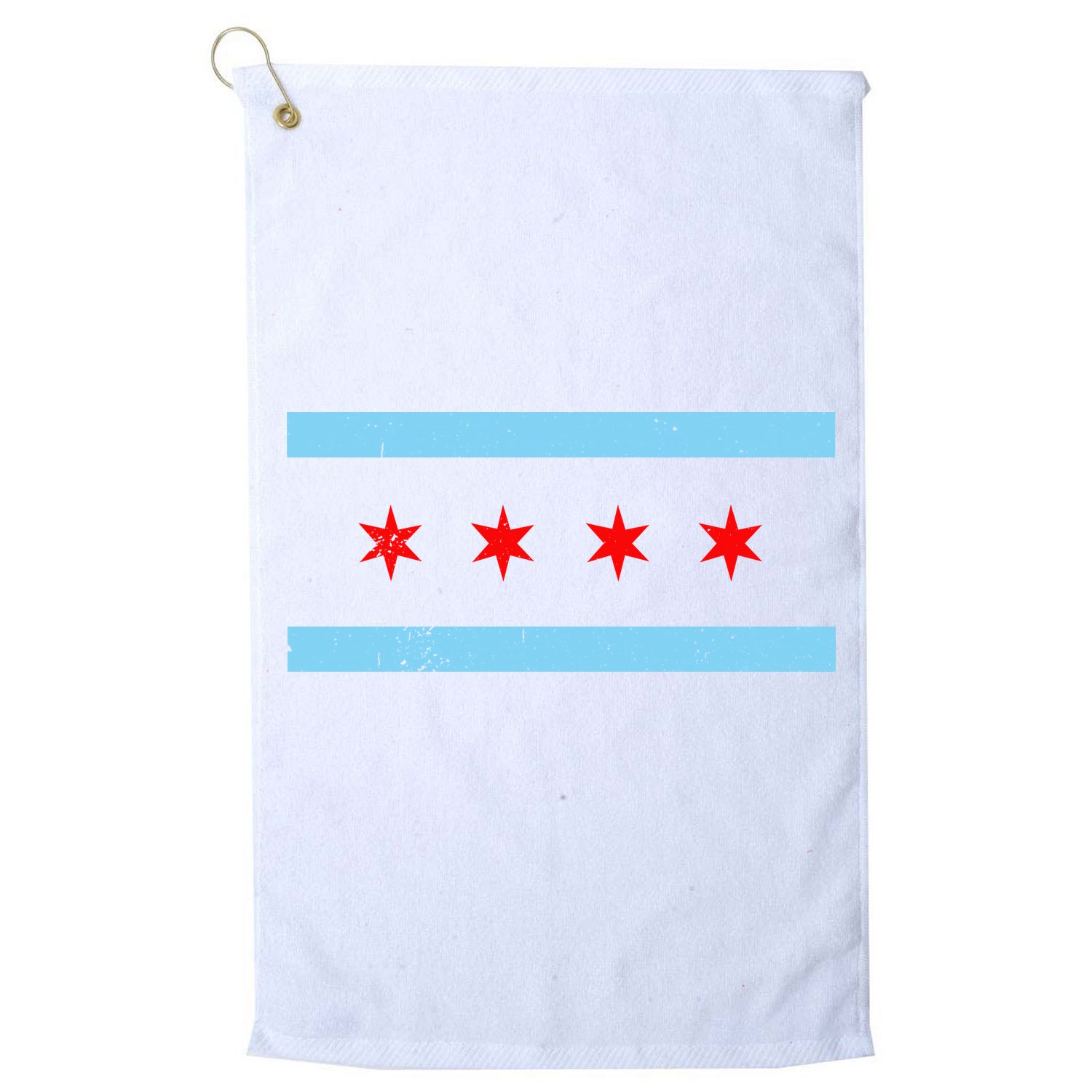 Vintage Chicago Flag Golf Towel