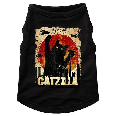 Vintage Catzilla Funny Kitten and Cat  Doggie Tank