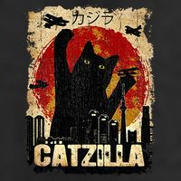 Vintage Catzilla Funny Kitten and Cat  Hat