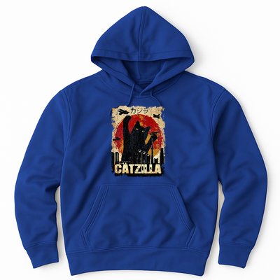 Vintage Catzilla Funny Kitten and Cat  Hoodie