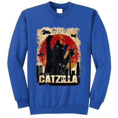 Vintage Catzilla Funny Kitten and Cat  Sweatshirt