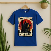 Vintage Catzilla Funny Kitten and Cat  T-Shirt