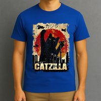 Vintage Catzilla Funny Kitten and Cat  T-Shirt