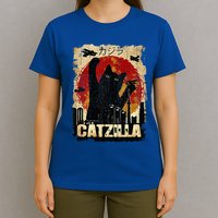 Vintage Catzilla Funny Kitten and Cat  T-Shirt