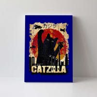 Vintage Catzilla Funny Kitten and Cat  Canvas