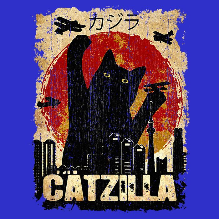 Vintage Catzilla Funny Kitten and Cat  Tumbler