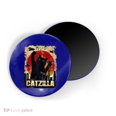 Vintage Catzilla Funny Kitten and Cat  Magnet