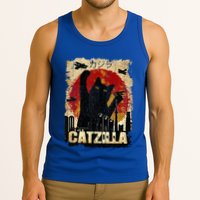 Vintage Catzilla Funny Kitten and Cat  Tank Top