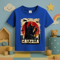 Vintage Catzilla Funny Kitten and Cat  Toddler T-Shirt