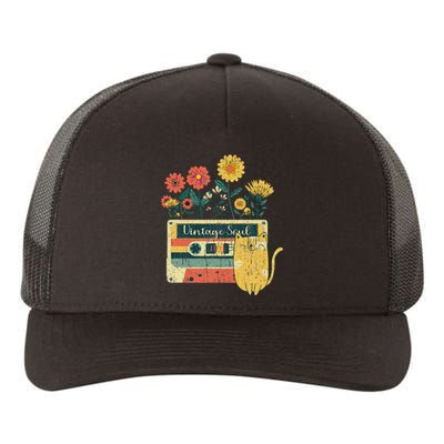 Vintage Ca For Women Retro Soul Flowers Wildflower Yupoong Adult 5-Panel Trucker Hat