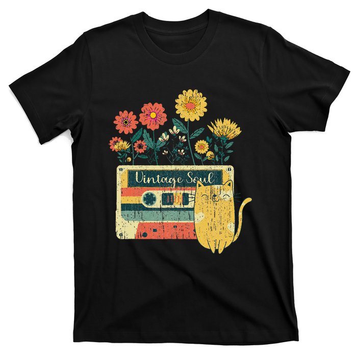 Vintage Ca For Women Retro Soul Flowers Wildflower T-Shirt