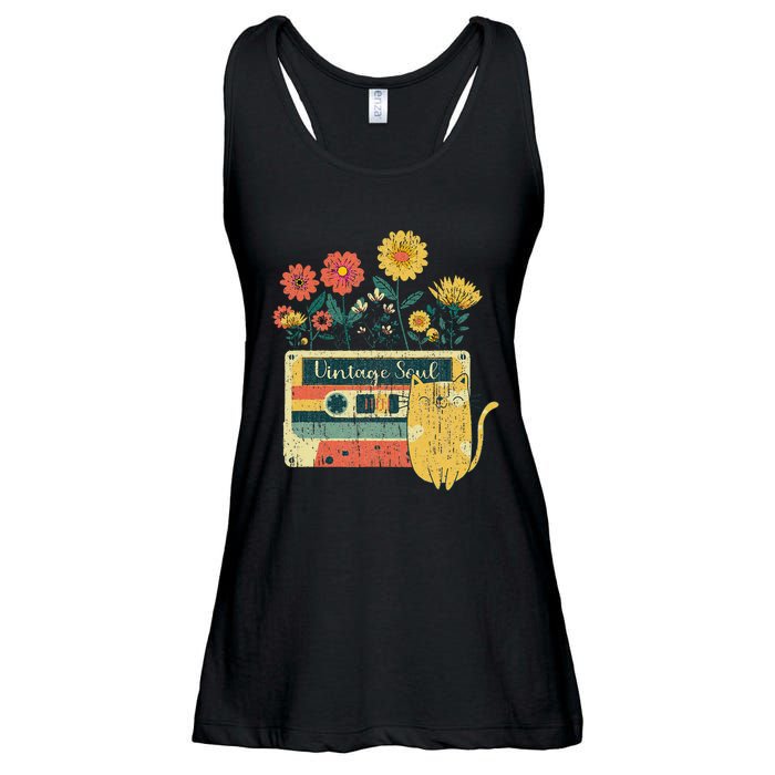 Vintage Ca For Women Retro Soul Flowers Wildflower Ladies Essential Flowy Tank