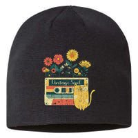 Vintage Ca For Women Retro Soul Flowers Wildflower Sustainable Beanie