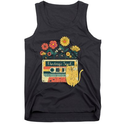 Vintage Ca For Women Retro Soul Flowers Wildflower Tank Top