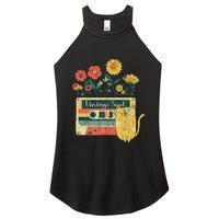 Vintage Ca For Women Retro Soul Flowers Wildflower Women's Perfect Tri Rocker Tank