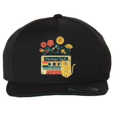 Vintage Ca For Women Retro Soul Flowers Wildflower Wool Snapback Cap