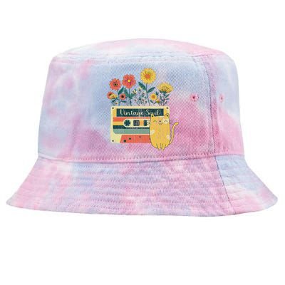 Vintage Ca For Women Retro Soul Flowers Wildflower Tie-Dyed Bucket Hat