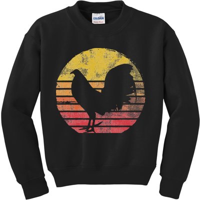 Vintage Cock Fight Rooster Kids Sweatshirt