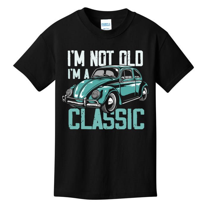 Vintage Car Fan IM Not Old IM A Classic Kids T-Shirt