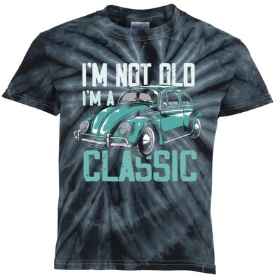 Vintage Car Fan IM Not Old IM A Classic Kids Tie-Dye T-Shirt