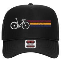 Vintage Cycling Funny Classic Bicycle Bicycling Lover Outfit High Crown Mesh Back Trucker Hat