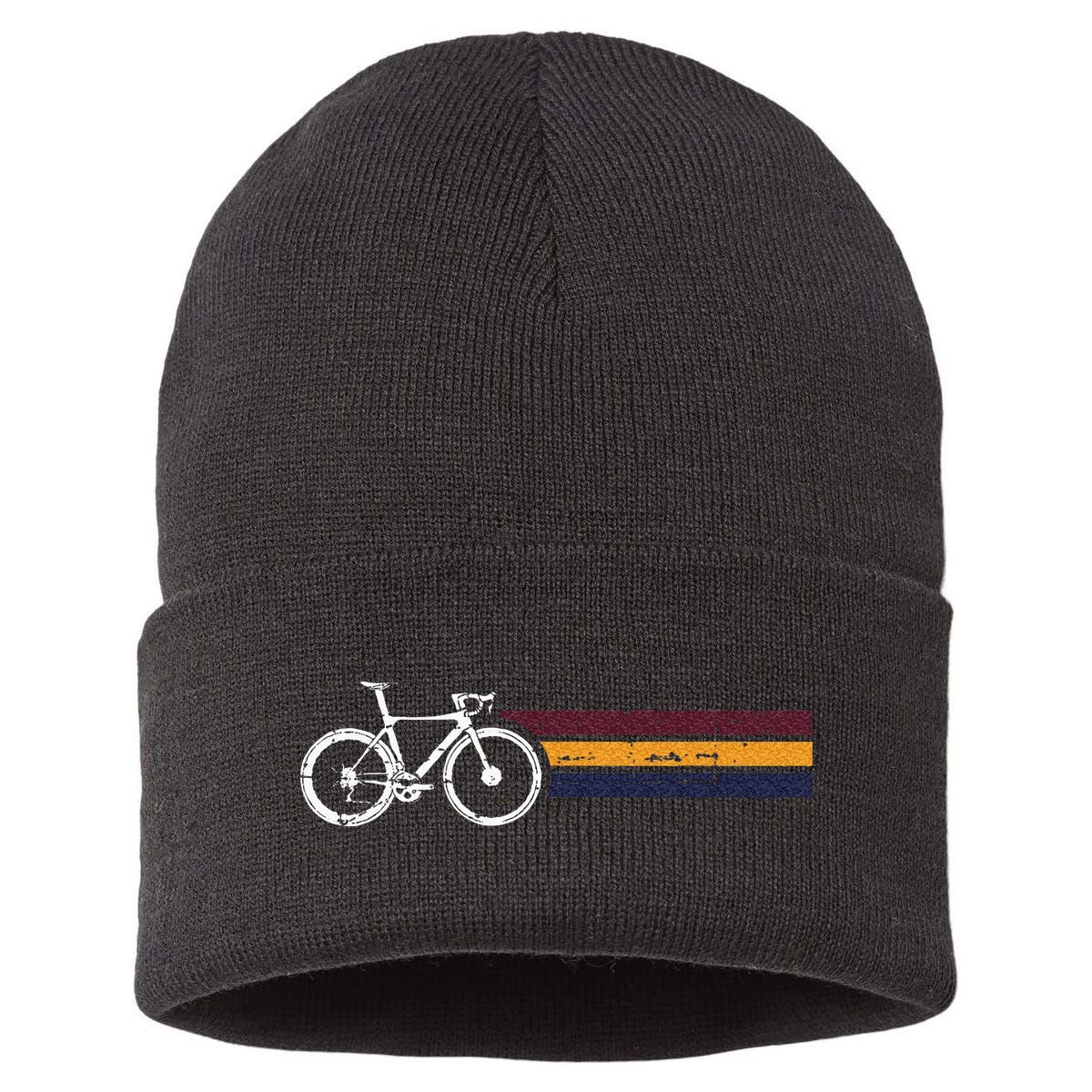Vintage Cycling Funny Classic Bicycle Bicycling Lover Outfit Sustainable Knit Beanie