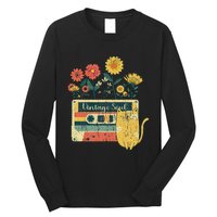 Vintage Ca For Women Retro Soul Flowers Wildflower Long Sleeve Shirt