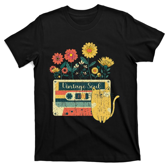 Vintage Ca For Women Retro Soul Flowers Wildflower T-Shirt