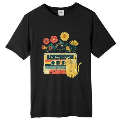 Vintage Ca For Women Retro Soul Flowers Wildflower Tall Fusion ChromaSoft Performance T-Shirt