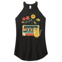 Vintage Ca For Women Retro Soul Flowers Wildflower Women's Perfect Tri Rocker Tank