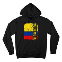 Vintage Colombian Flag Colombia Pride Roots Heritage Hoodie