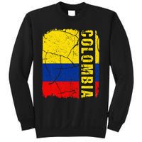 Vintage Colombian Flag Colombia Pride Roots Heritage Sweatshirt