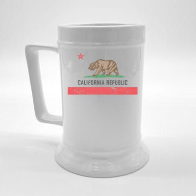 Vintage California Flag Beer Stein